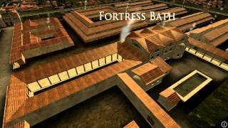 Animation of ancient Roman Fort in Caerleon Wales [upl. by Otrevogir]