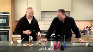 How to make a frappé coffee using an aerolatte milk frother [upl. by Enelia]