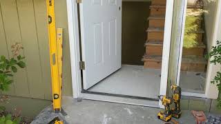 Jeld Wen Front Door Installation  Really crappy products and craftsmanship PART 1 [upl. by Mya261]