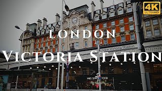 London Victoria Station Walk Through England 4K [upl. by Artep]