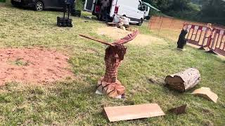 A fabulous range of wooden sculpture at Caerleon festival 2024 [upl. by Dyun]