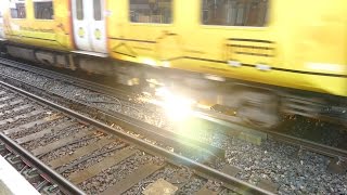 Merseyrail 507 009 making arcs at Birkdale station [upl. by Dardani384]